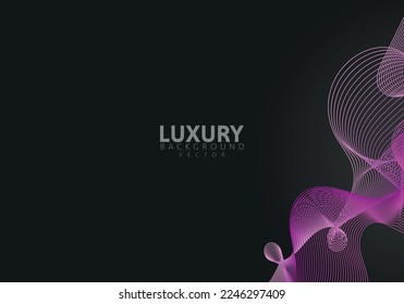 Abstract colorful lines Technology Background. Abstract luxury background. Template of modern future