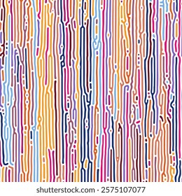 ABSTRACT COLORFUL LINES TURING PATTERN ROUGH DESIGN REACTION DIFFUSION BACKGROUND VECTOR GOOD FOR WALLPAPER, COVER,POSTER 