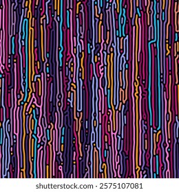 ABSTRACT COLORFUL LINES TURING PATTERN ROUGH DESIGN REACTION DIFFUSION BACKGROUND VECTOR GOOD FOR WALLPAPER, COVER,POSTER 