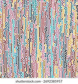 LINHAS COLORIDAS PADRÃO DE TURING PADRÃO ÁSPERO DESIGN REAÇÃO DIFUSÃO VETOR DE FUNDO BOM PARA PAPEL DE PAREDE, TAMPA, CARTAZ 