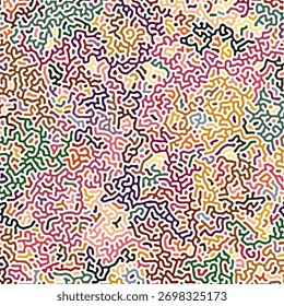 ABSTRACT COLORFUL LINES TURING PATTERN ROUGH DESIGN REACTION DIFFUSION BACKGROUND VECTOR GOOD FOR WALLPAPER, COVER,POSTER 