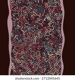 ABSTRACT COLORFUL LINES TURING PATTERN ROUGH DESIGN REACTION DIFFUSION BACKGROUND VECTOR GOOD FOR WALLPAPER, COVER,POSTER 