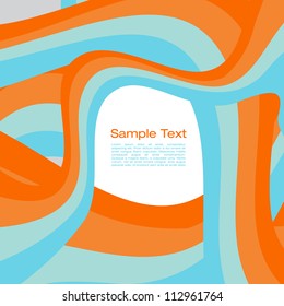 Resumen Fondo del vector de líneas coloreadas - Marco de texto