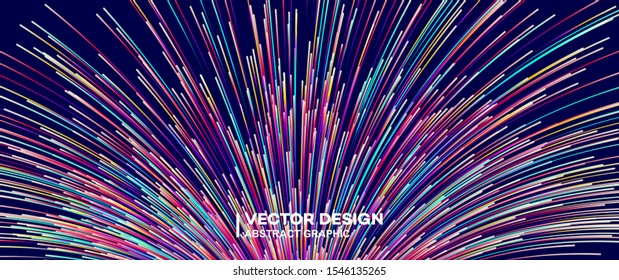 Abstract colorful lines vector background, stylish color background illustration