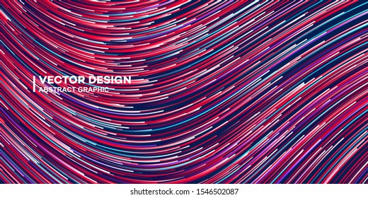 Abstract colorful lines vector background, stylish color background illustration