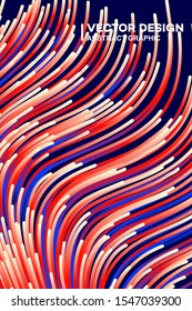 Abstract colorful lines vector background, stylish color background illustration