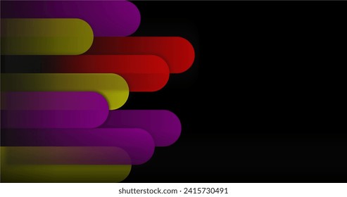 fondo de diseño vectorial de líneas coloridas abstractas