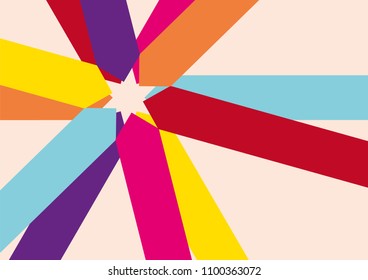 Abstract colorful lines. vector illustration