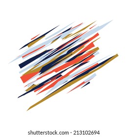 Abstract colorful lines. Vector illustration.
