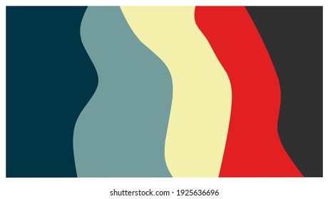 Abstract colorful lines with white background