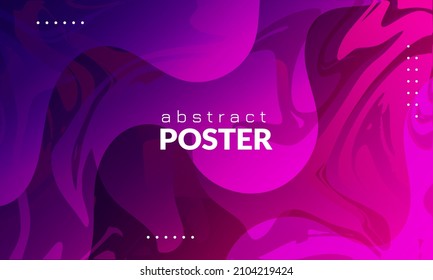 Abstract Colorful liquid background. Modern background design. gradient color. Purple Dynamic Waves. Fluid shapes composition. Fit for website, banners, wallpapers, brochure, posters