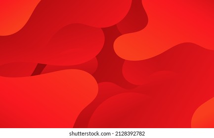 Abstract Colorful liquid background. Modern background design. gradient color. Red Dynamic Waves. Fluid shapes composition. Fit for website, banners, wallpapers, brochure, posters