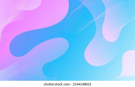 Abstract Colorful liquid background. Modern background design. gradient color. Blue Dynamic Waves. Fluid shapes composition. Fit for website, banners, wallpapers, brochure, posters