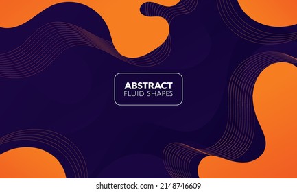 Abstract Colorful liquid background. Modern background design. gradient color. Blue Dynamic Waves. Fluid shapes composition. Fit for website, banners, wallpapers, brochure, posters