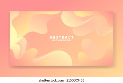 Abstract Colorful liquid background. Modern background design. gradient color. Orange Dynamic Waves. Fluid shapes composition. Fit for website, banners, wallpapers, brochure, posters