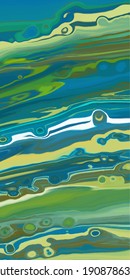 Abstract colorful liquid background, wallpaper. Fluid art. Mixing paints. Modern Art. Vector.