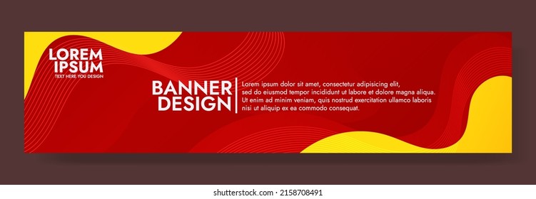 Resumen Colorful líquido Banner Template. Diseño de fondo moderno. color de gradiente. Olas Dinámicas Rojas. Composición de formas fluidas. Apto para sitio web, carteles, fondos de pantalla, folletos, carteles