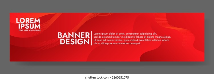 Resumen Colorful líquido Banner Template. Diseño de fondo moderno. color de gradiente. Olas Dinámicas Rojas. Composición de formas fluidas. Apto para sitio web, carteles, fondos de pantalla, folletos, carteles