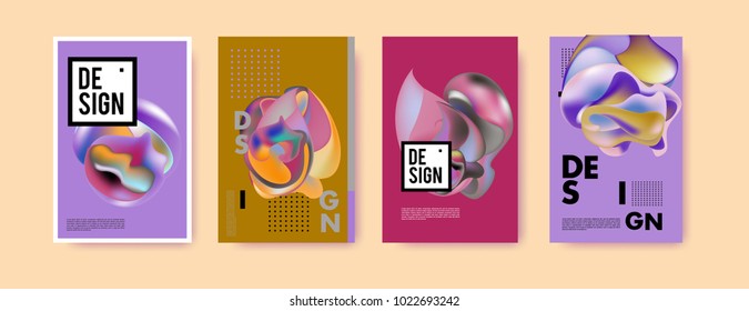 
Abstract colorful liquid and curvy colors background for poster design. Blue, yellow, red, orange, pink and green. Vector banner poster template in Eps10.
