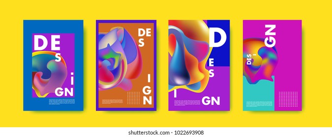 
Abstract colorful liquid and curvy colors background for poster design. Blue, yellow, red, orange, pink and green. Vector banner poster template in Eps10.
