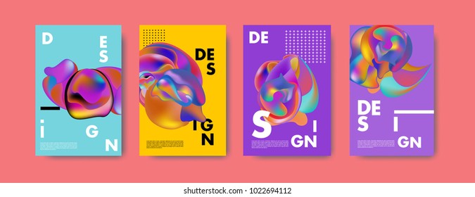 
Abstract colorful liquid and curvy colors background for poster design. Blue, yellow, red, orange, pink and green. Vector banner poster template in Eps10.
