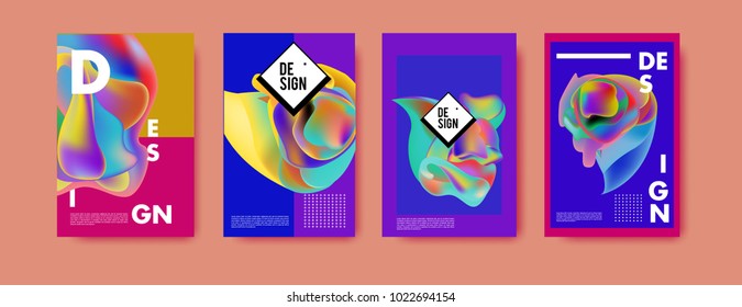 
Abstract colorful liquid and curvy colors background for poster design. Blue, yellow, red, orange, pink and green. Vector banner poster template in Eps10.

