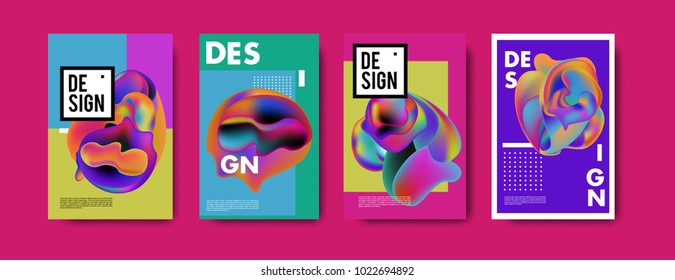 
Abstract colorful liquid and curvy colors background for poster design. Blue, yellow, red, orange, pink and green. Vector banner poster template in Eps10.
