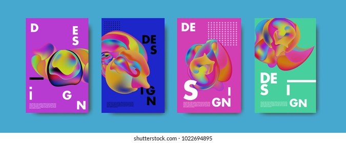 
Abstract colorful liquid and curvy colors background for poster design. Blue, yellow, red, orange, pink and green. Vector banner poster template in Eps10.
