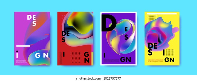 
Abstract colorful liquid and curvy colors background for poster design. Blue, yellow, red, orange, pink and green. Vector banner poster template in Eps10.
