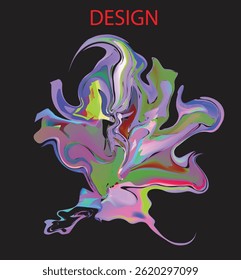 Abstract colorful liquid and curvy colors background for poster colorful. Vector banner poster template.eps 10