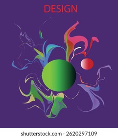 Abstract colorful liquid and curvy colors background for poster colorful. Vector banner poster template.eps 10