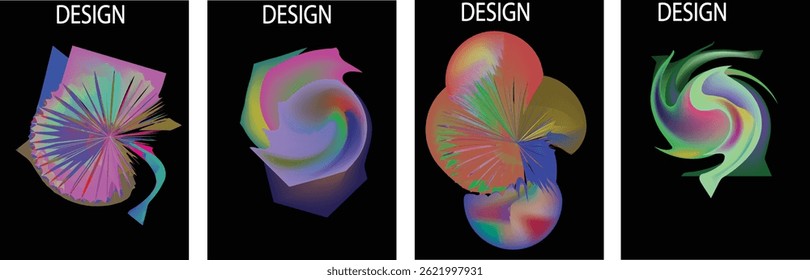 Abstract colorful liquid and curvy colors background for poster colorful. Vector banner poster template.eps 10