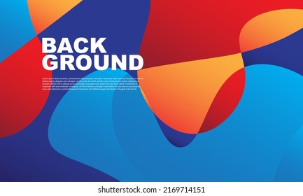 Abstract colorful liquid and curvy geometric background for banner. Vector illustration.