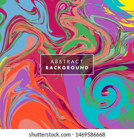 Abstract Colorful Liquid floating Background - Vector