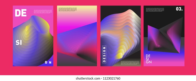 Abstract colorful liquid and fluid colors background for poster design. Blue, yellow, red, orange, pink and green. Vector banner poster template in Eps10.