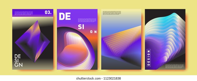 Abstract colorful liquid and fluid colors background for poster design. Blue, yellow, red, orange, pink and green. Vector banner poster template in Eps10.