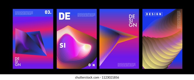 Abstract colorful liquid and fluid colors background for poster design. Blue, yellow, red, orange, pink and green. Vector banner poster template in Eps10.
