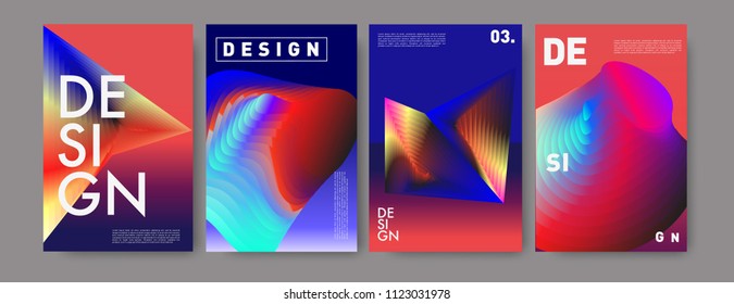 Abstract colorful liquid and fluid colors background for poster design. Blue, yellow, red, orange, pink and green. Vector banner poster template in Eps10.