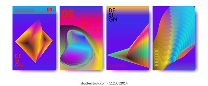 Abstract colorful liquid and fluid colors background for poster design. Blue, yellow, red, orange, pink and green. Vector banner poster template in Eps10.