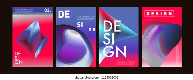 Abstract colorful liquid and fluid colors background for poster design. Blue, yellow, red, orange, pink and green. Vector banner poster template in Eps10.