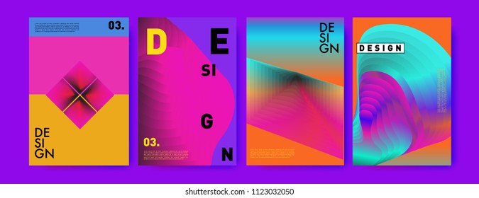 Abstract colorful liquid and fluid colors background for poster design. Blue, yellow, red, orange, pink and green. Vector banner poster template in Eps10.