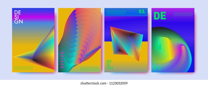 Abstract colorful liquid and fluid colors background for poster design. Blue, yellow, red, orange, pink and green. Vector banner poster template in Eps10.