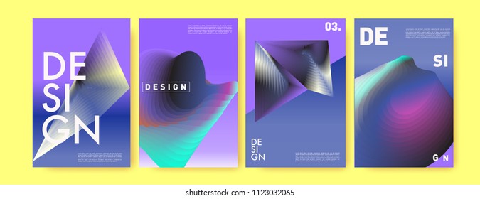 Abstract colorful liquid and fluid colors background for poster design. Blue, yellow, red, orange, pink and green. Vector banner poster template in Eps10.