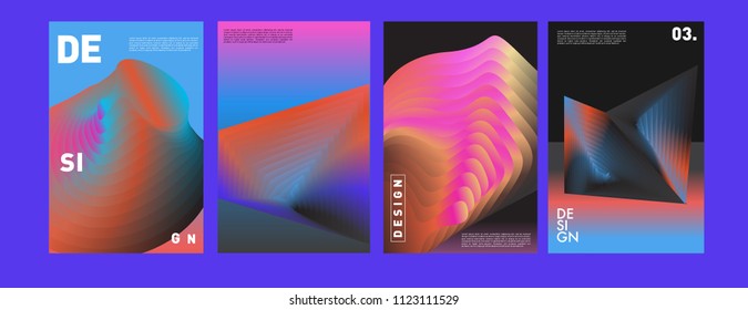 Abstract colorful liquid and fluid colors background for poster design. Blue, yellow, red, orange, pink and green. Vector banner poster template in Eps10.