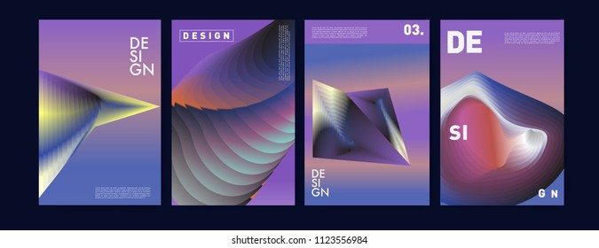 Abstract colorful liquid and fluid colors background for poster design. Blue, yellow, red, orange, pink and green. Vector banner poster template in Eps10.