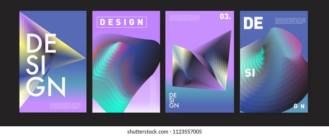 Abstract colorful liquid and fluid colors background for poster design. Blue, yellow, red, orange, pink and green. Vector banner poster template in Eps10.