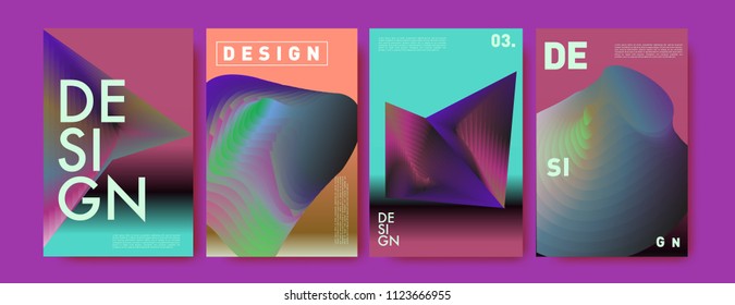 Abstract colorful liquid and fluid colors background for poster design. Blue, yellow, red, orange, pink and green. Vector banner poster template in Eps10.

