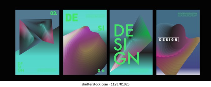 Abstract colorful liquid and fluid colors background for poster design. Blue, yellow, red, orange, pink and green. Vector banner poster template in Eps10.