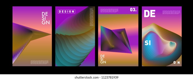 Abstract colorful liquid and fluid colors background for poster design. Blue, yellow, red, orange, pink and green. Vector banner poster template in Eps10.