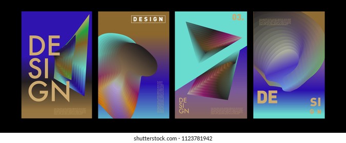 Abstract colorful liquid and fluid colors background for poster design. Blue, yellow, red, orange, pink and green. Vector banner poster template in Eps10.